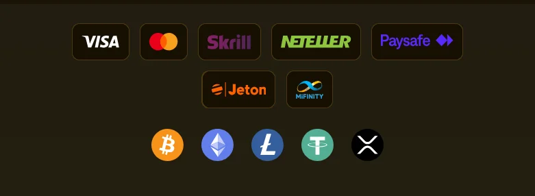 Payment methods accepted by GW Casino
